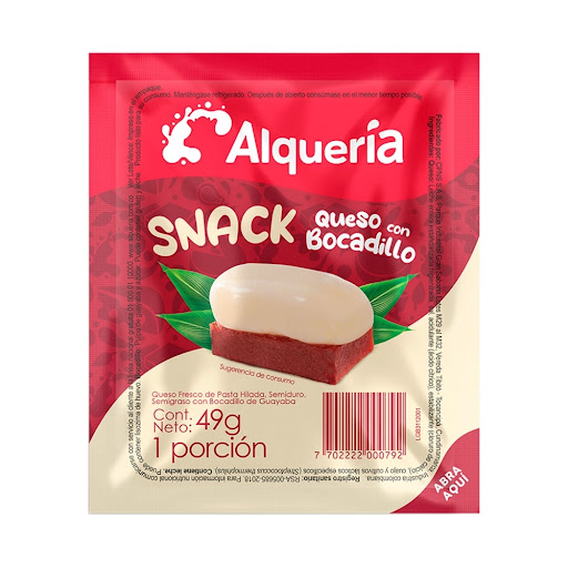 Queso Con Bocadillo Alquería x 49 gr