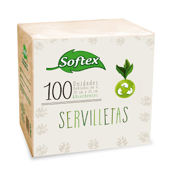 Servilletas Softex Natural x 100 und  
