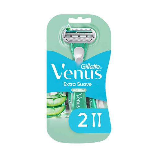 Cuchilla de Afeitar Mujer GILLETTE Venus Extra Suave Sensitive con Aloe Blíster x 2 und
