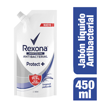 Jabón Líquido Rexona Antibacterial Limpieza x 450 ml  