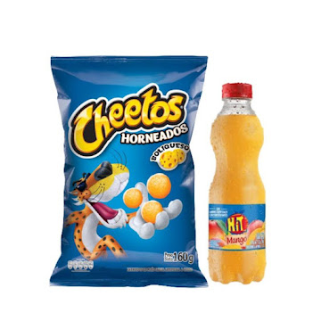 Combo Pasabocas Cheetos Horneados Boliqueso x 160 gr + Refresco Hit Mango x 500 ml  