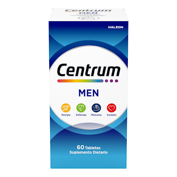 Centrum Men,&nbsp;Multivitamínico&nbsp;hombres entre 18 y 49 años&nbsp;X 60 tabs​  