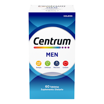 Centrum Men,&nbsp;Multivitamínico&nbsp;hombres entre 18 y 49 años&nbsp;X 60 tabs​  