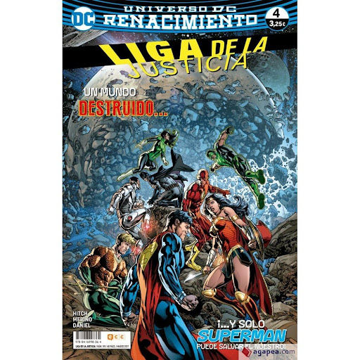 Liga De La Justicia No. 59. 4 Renacimiento ECC Libro x 1.0 LIGA DE LA JUSTICIA NÚM. 59/ 4 (RENACIMIENTO)   ¡El desenlace de Las máquinas de la extinción! Superman se enfrenta en el núcleo de la Tierra a tres artefactos que pueden provocar la destrucción del p