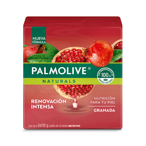 Jabón en Barra Palmolive Naturals Granada Empaque 110 gr x 3 und