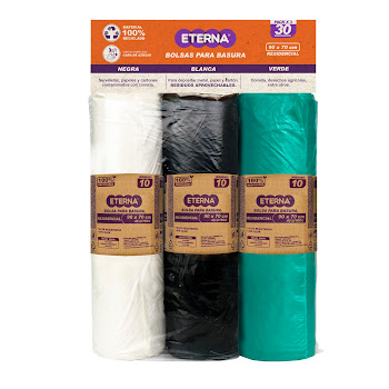 Bolsa para Basura Eterna Surtido de 90 x 70 cm x 3 und  