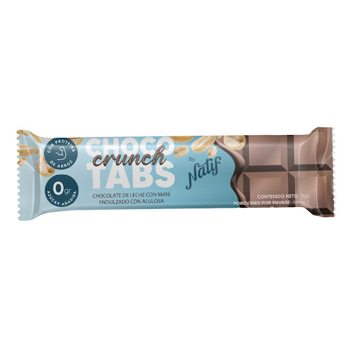 Chocolatina Natif Chocotabs Crunch Con Maní Leche x 35 gr
