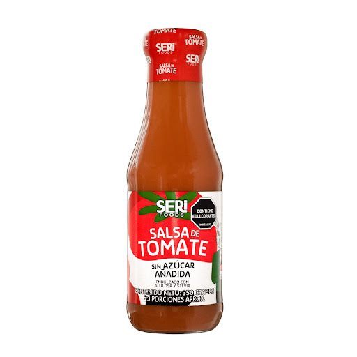 Salsa De Tomate Sin Azúcar Añadida Seri Foods Frasco x 350gr