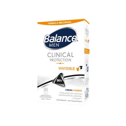 Desodorante Balance Crema Clinical Invisible Hombre x 50 gr