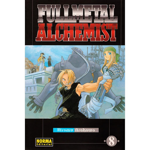 Fullmetal Alchemist No. 8 Editorial Norma Libro x 1.0 FULLMETAL ALCHEMIST 08   Autores:Hiromu Arakawa  Colecciones:CÓMIC MANGA  Editoriales:NORMA Editorial  Series:FULLMETAL ALCHEMIST   Los hermanos Edward y Alphonse Elric viven en un mundo donde la magi