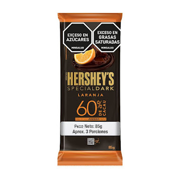 Chocolate Hersheys Special Dark Naranja 60% Cacao x 85 gr  
