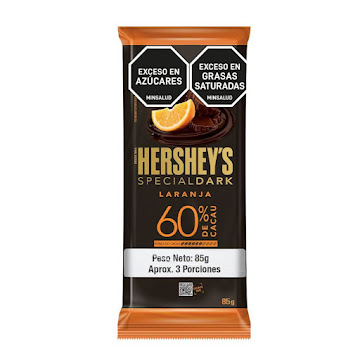 Chocolate Hersheys Special Dark Naranja 60% Cacao x 85 gr  