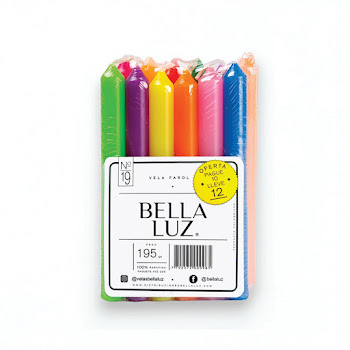 Velas Navideñas Bella Luz N19 Paquete x 12 und   