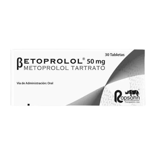 Betoprolol Metoprolol 100 mg Ropsohn Caja x 30 Tabletas