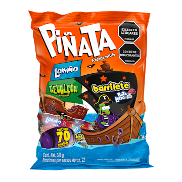 Dulces Piñata Surtido Masticable Bolsa x 380 gr   
