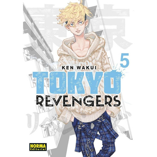 Tokyo Revengers No. 5 Editorial Norma Libro x 1.0 TOKYO REVENGERS No. 5   Autores:Ken Wakui  Editoriales:NORMA Editorial  Series:TOKYO REVENGERS   EN EL NUEVO PRESENTE DE TAKEMICHI, SE HA CONVERTIDO EN UN PEZ GORDO DE LA TOMAN  La victoria de la Toma