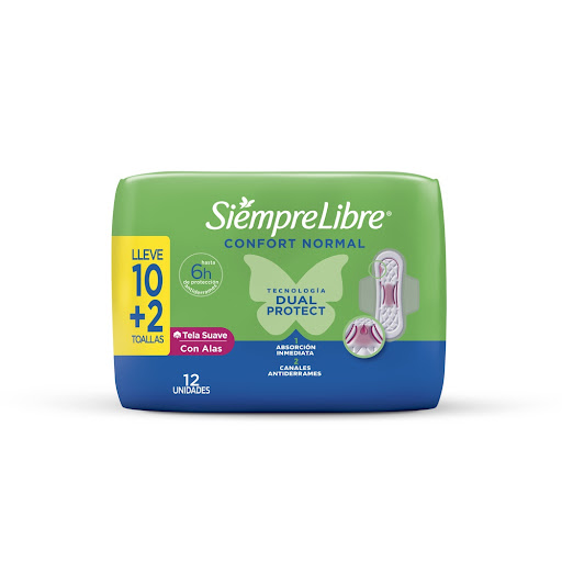 Toalla Higiénica Stayfree Normal Con Alas x 12 und