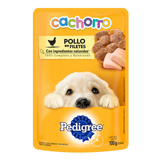 Comida Húmeda Para Perros Pedrigree Cachorros Sabor Pollo x 100 gr
