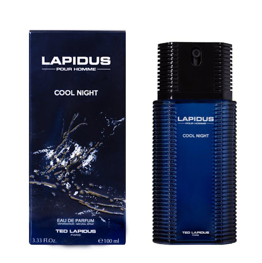 LAPIDUS POUR HOMME COOL NIGHT 100 ML TED LAPIDUS 100 ml x 1 Una Fouguere adictiva, llena de contrastes y eminentemente elegante. Las notas aromáticas y frescas de Lavandín, Romero y cítricos se funden con la calidez amaderada y ambarina de la Tonka y del Pachu
