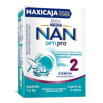 Fórmula Infantil Nan 2 Optipro Hmo x 1400 gr  