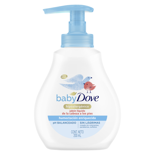 Jabón Dove Baby Líquido Corporal Humectación Enriquecida x 200 ml
