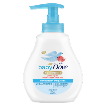 Jabón Dove Baby Líquido Corporal Humectación Enriquecida x 200 ml  