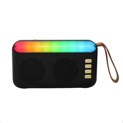 Parlante Bluetooth Portátil Con Radio FM Y Luces LED NANOTEC Unidad x 1 