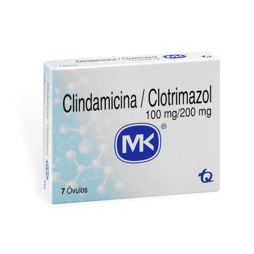 Clindamicina + Clotrimazol 100 mg/200mg MK Caja x 7 Óvulos