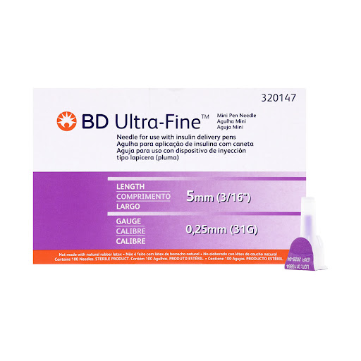 FRACCIÓN AGUJA PARA PEN BD 31G X 5MM ULTRA FINE X 1 UND