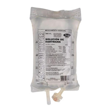 Solución Lactato De Ringer Quibi Bolsa x 500 ml  