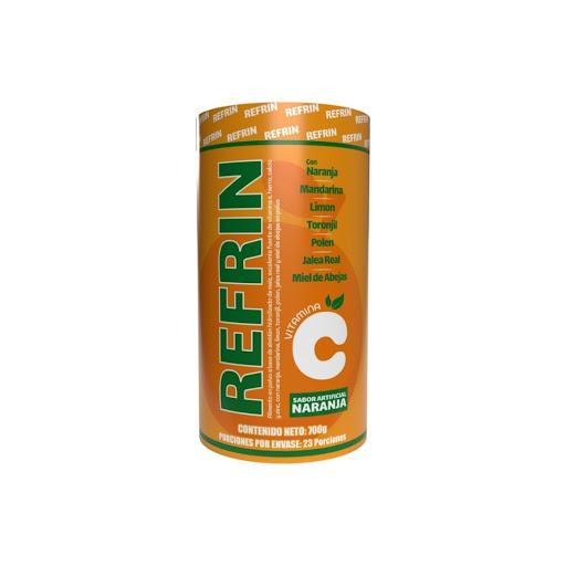 Refrin Vitamina C Natural 700 g – Naranja, Miel, Polen y Jalea Real NATURAL HEALTH POLVO x 1 Suplemento nutritivo que aporta vitamina C y ingredientes naturales que ayudan a fortalecer el sistema inmune, apoyar la energía y promover el bienestar diario.