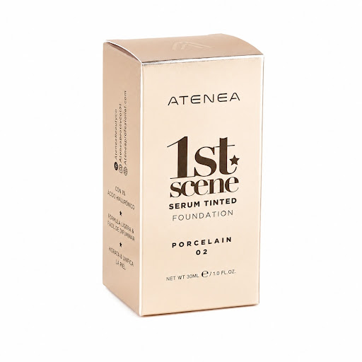 Tinta De Maquillaje  Atenea 1st Scene Tinted Porcelain Caja x 30 ml
