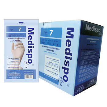 Guante de Latex Esteril Medispo #7 x 1Par   