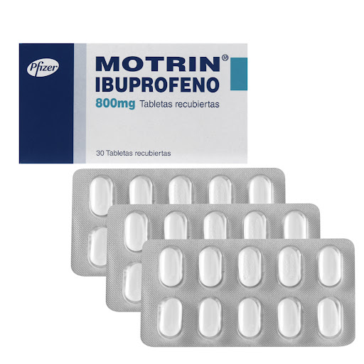 Motrin Ibuprofeno 800 mg Pfizer Caja x 30 Tabletas