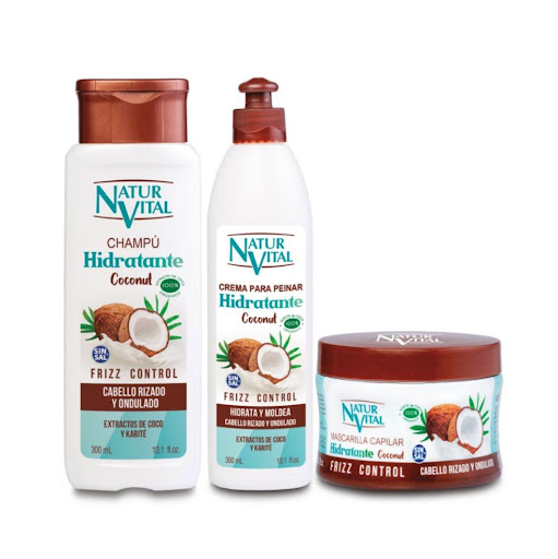 Kit Naturvital Linea Coconut NATURVITAL Frasco x 3 Und Kit linea coconut – Línea capilar ideal para cabellos rizos u ondulados.

Champú: Cabello hidratado, suave y protegido desde el primer lavado. Sin sal añadida ni parabenos.

Mascarilla: Nutrición en s