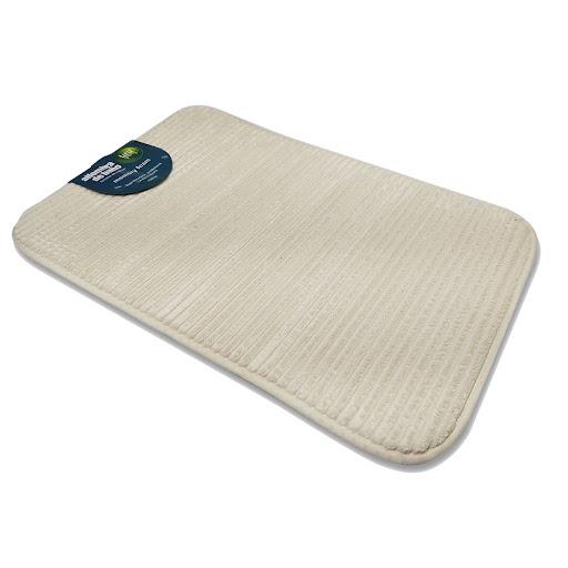 Alfombra Ba¤o 40X60 Cm Memory Foam Beige Uruyen Bolsa x 1 Fabricado en Microfibra de PoliesterRelleno Poliuretano, Fondo de CauchoSuperabsorbenteAntiresbalanteSeca dos veces m s r pido que cualquier otra alfombra de ba¤o.