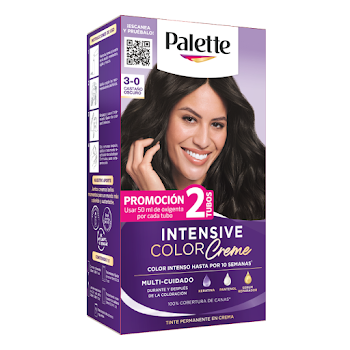 Tinte Palette Intensive Color Creme 3-0 Castaño Oscuro Caja x 1 und  