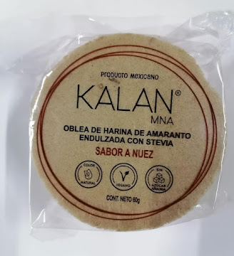 Obleas Kalan De Harina De Amaranto Sabor Nuez x 60 gr  