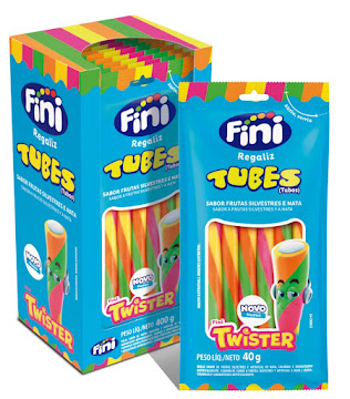 Dulces Fini Tubos   Twister Paquete x 40 gr 