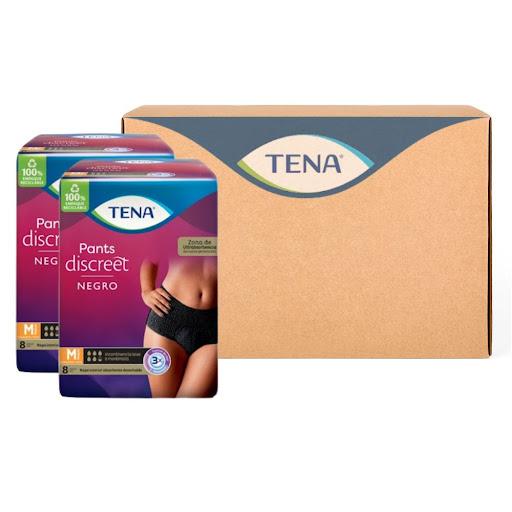 Tena Pants Discreet Color Negro Talla M x8 unds. Caja x 8 Tena Caja x 24 x 8 
