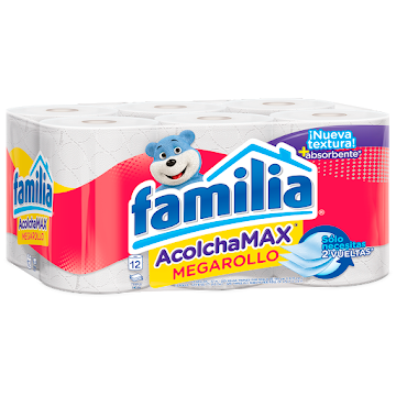 Papel Higiénico Familia Acolchamax Megarollo x 12 und  