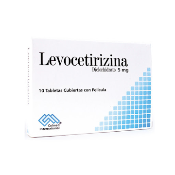Levocetiricina Diclorhidrato 5 mg Colmed Caja x 10 Tabletas  