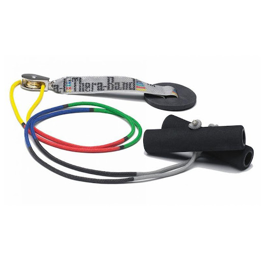 Polea De Hombro De Puerta R22160 Theraband UN x 1 Sistema de polea adaptable a puertas estándar, diseñado para asistir en la rehabilitación del hombro y el mantenimiento o recuperación del rango de movimiento articular. Ideal para pacientes en tratam