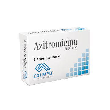 Azitromicina 500 mg Colmed Caja x 3 Cápsulas  
