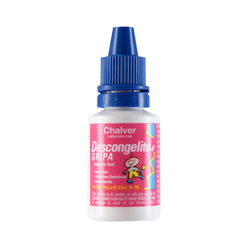 Descongelito F Gripa Gotas Acetaminofen + Loratadina+ Fenilefrina Chalver Frasco x 15 ml