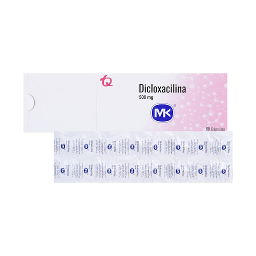 Dicloxacilina 500 mg MK Fracción Blíster x 10 Cápsulas