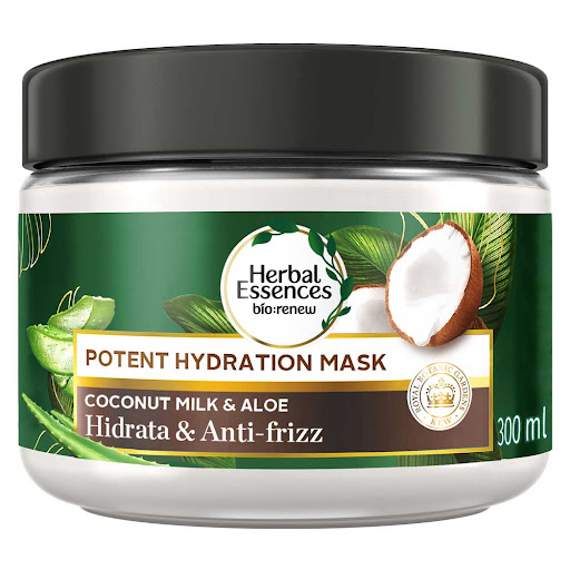 Mascarilla Intensiva Herbal Essences Tratamiento Capilar Leche de Coco y Aloe Pote x 300 ml