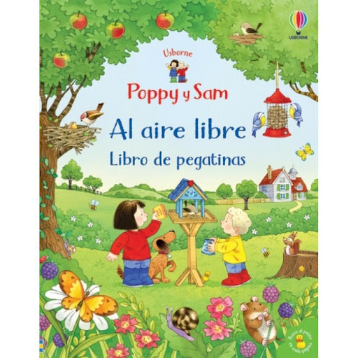 Poppy Y Sam. Al Aire Libre. Libro De Pegatinas Usborne Libro x 1.0 POPPY Y SAM AL AIRE LIBRE   Libro con bonitas escenas de la naturaleza que los niños podrán completar con pegatinas de animales, plantas y flores, en compañía de los simpáticos Poppy y Sam.   Nº de pá