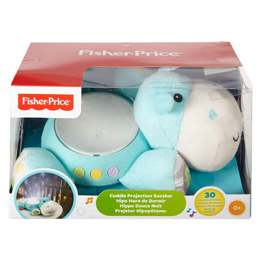 Fisher Price Hipo Hora De Dormir Fisher Price Caja x 1 Este suave peluche está diseñado para crear un ambiente relajante que favorece el descanso del bebé, incorporando sonidos y luces suaves que estimulan la sensación de calma. La proyección de luces est