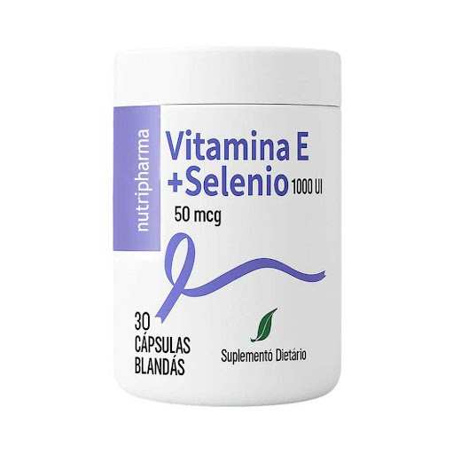 Vitamina E + Selenio 1000U.I/ 50 mcg Ffi Group frasco 30 capsulas x 1000 UI/ 50 mcg Vitamina E 1000 UI + Selenio 50 mcg con acción antioxidante que protege las células, apoya el sistema inmunológico, la salud de la piel y contribuye al bienestar cardiovascular. Frasco con 30 cápsulas